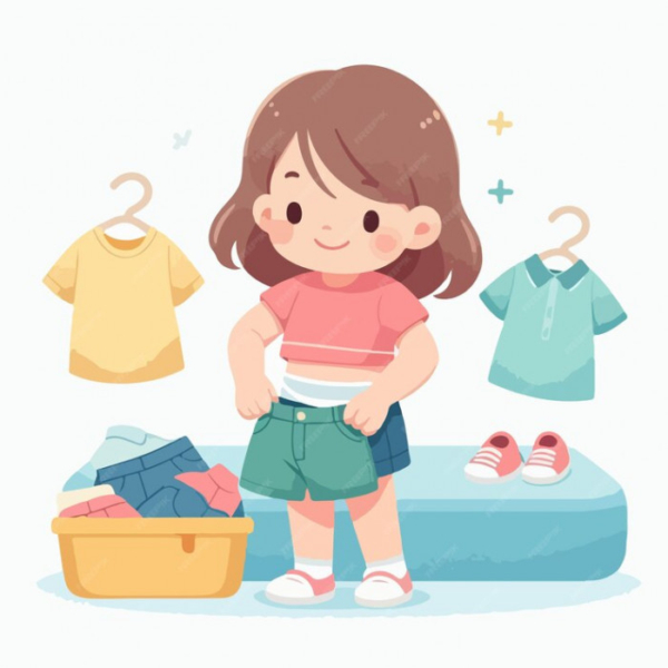 Girl Dressing