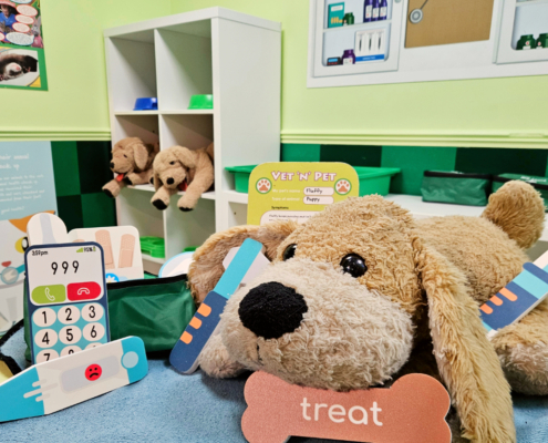 Vets dog and treat