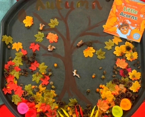 Messy play autumn